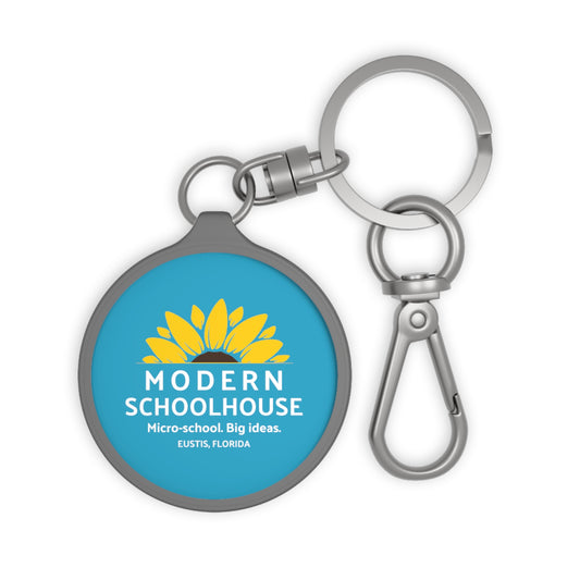 Modern Schoolhouse Keyring Tag