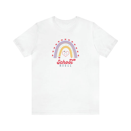 School Nurse Rainbow Tee