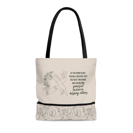 You Matter Tote Bag Hands