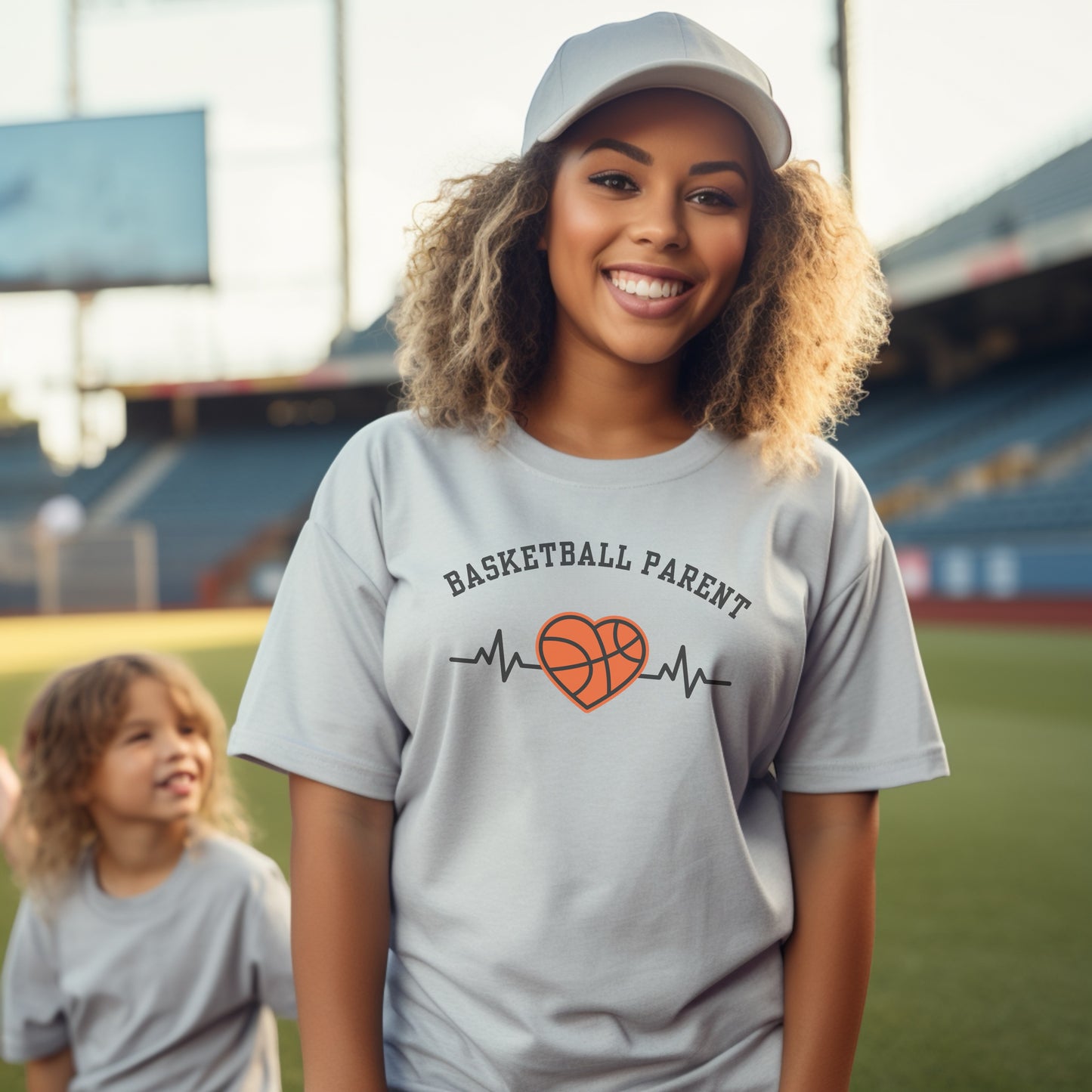 Basketball Parent Sports Heartbeat Shirt