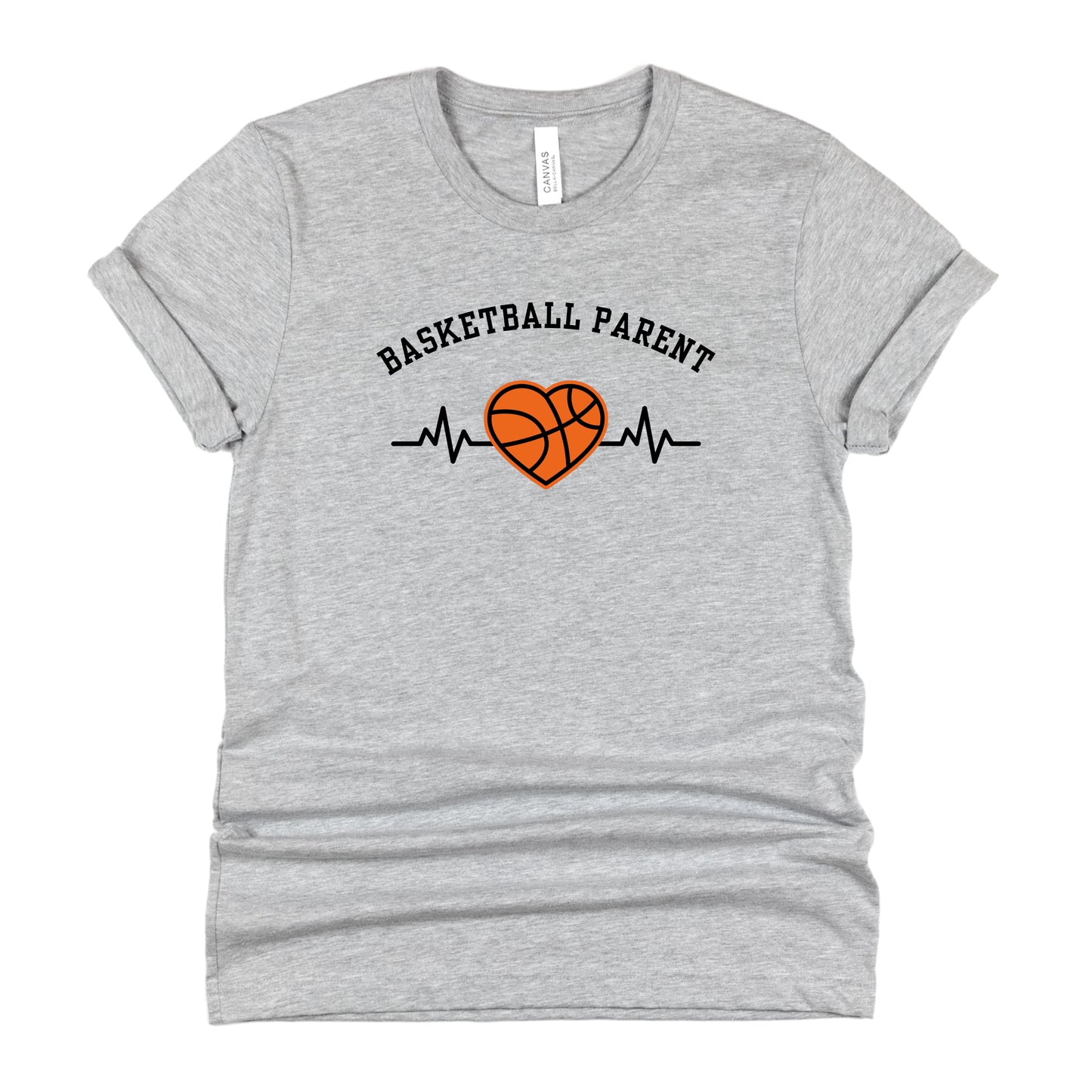 Basketball Parent Sports Heartbeat Shirt